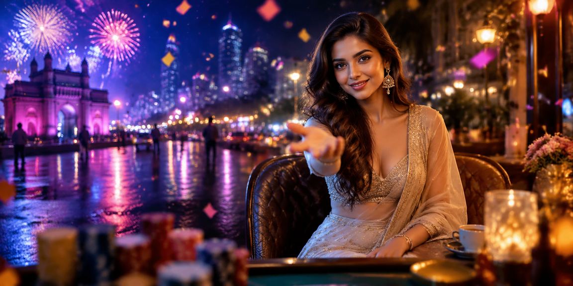 Excited player enjoying Bollywood themed casino bonus in Mumbai